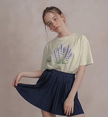 Lavender Purple Wildflower Women’s Tee